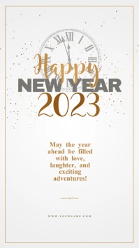 New year wishes Template Instagram Story