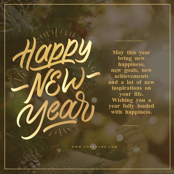 New year greetings New year wishes Template | PosterMyWall