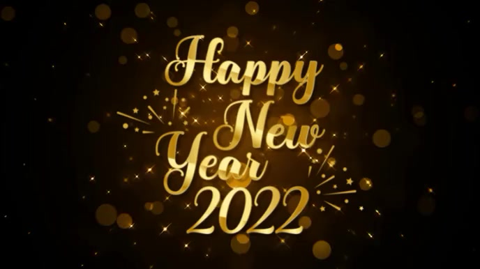 New Year Zoom Background Presentation (16:9) template