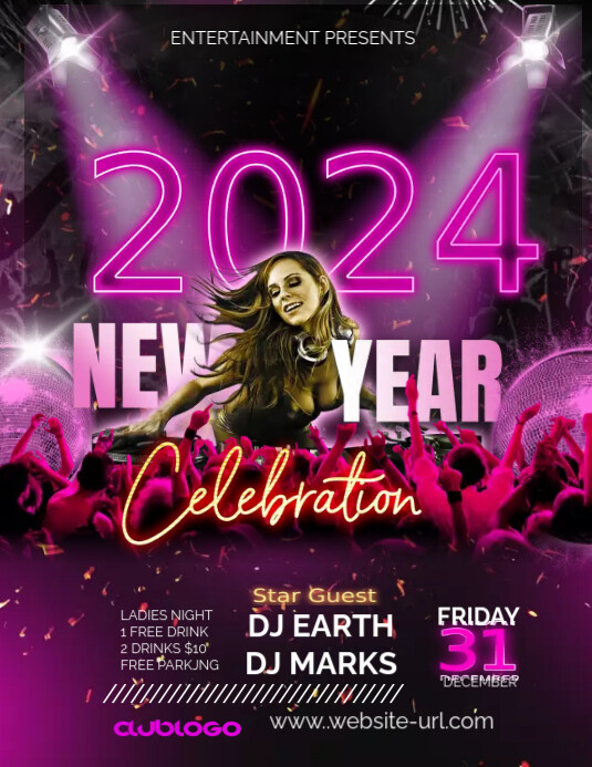New Years Celebration Party Template PosterMyWall