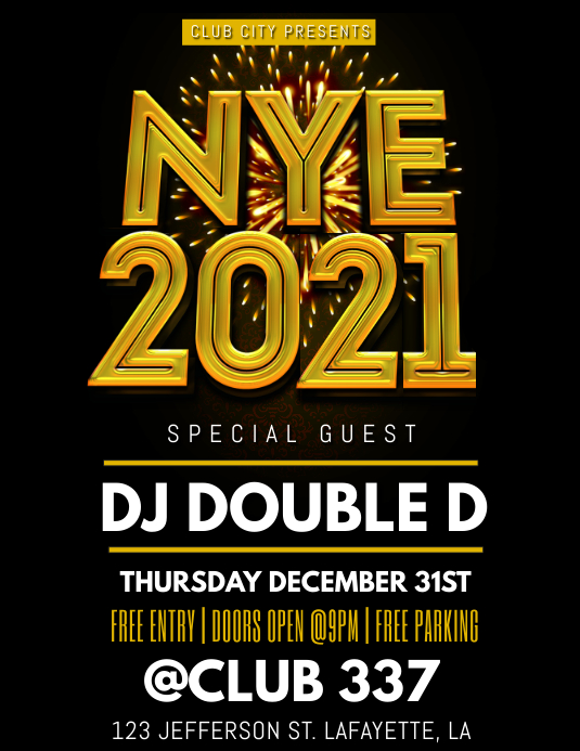 Silvester 21 Flyer Vorlage Vorlage Postermywall