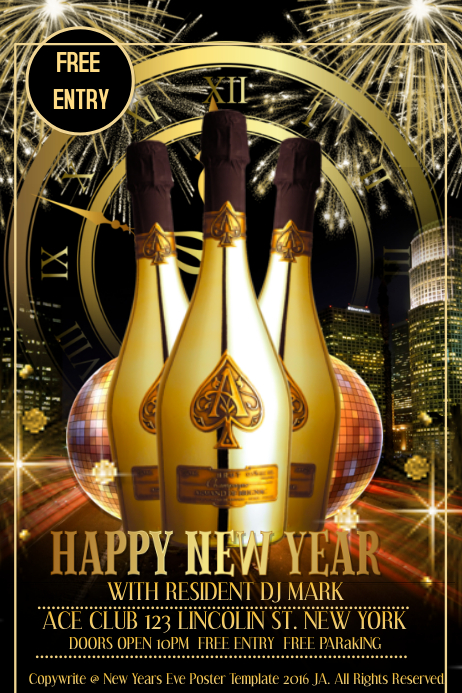 New Years Eve Concert Template | PosterMyWall