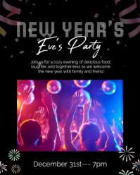 new years eve design Instagram Portrait template