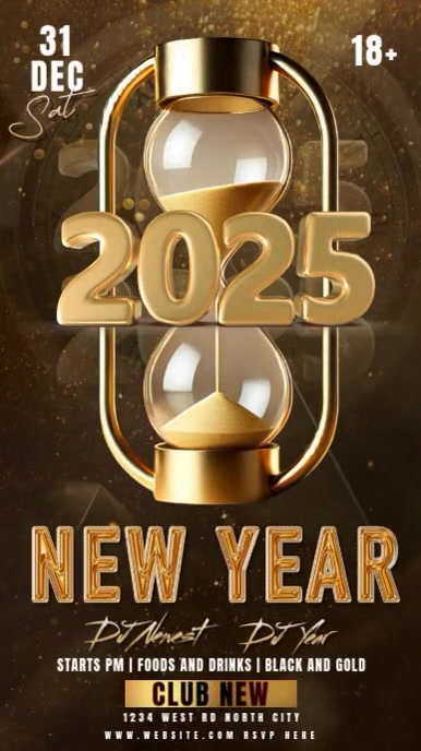 new years eve party design template Instagram-verhaal