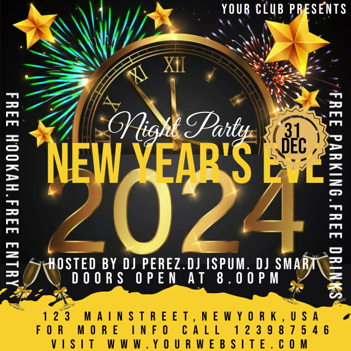 new years eve poster Template PosterMyWall