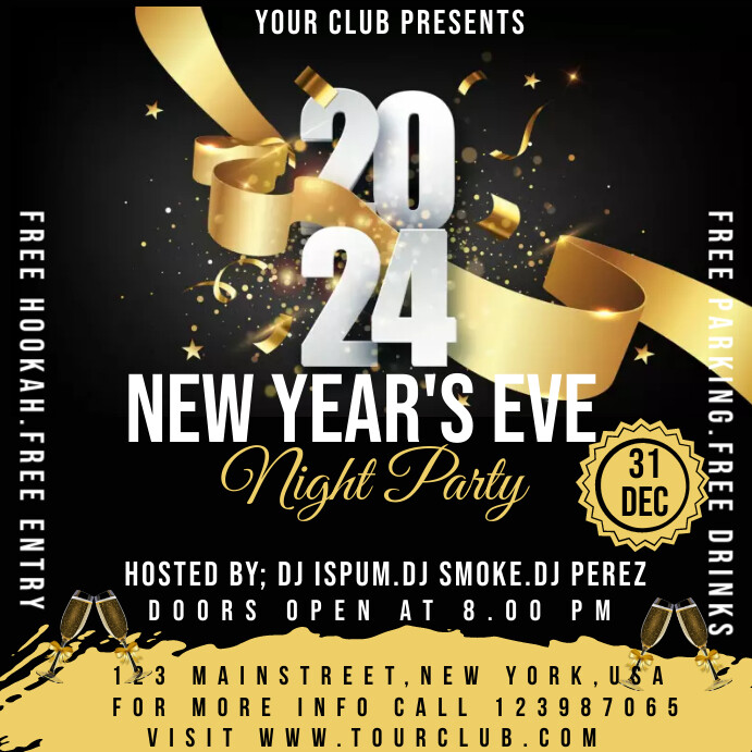 new years eve poster Template PosterMyWall
