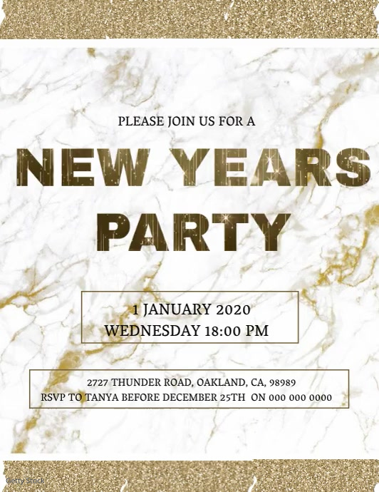 New Years Party invitation Template PosterMyWall