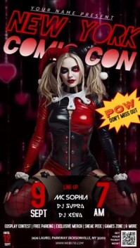 New York Comic Con Digital Display (9:16) template