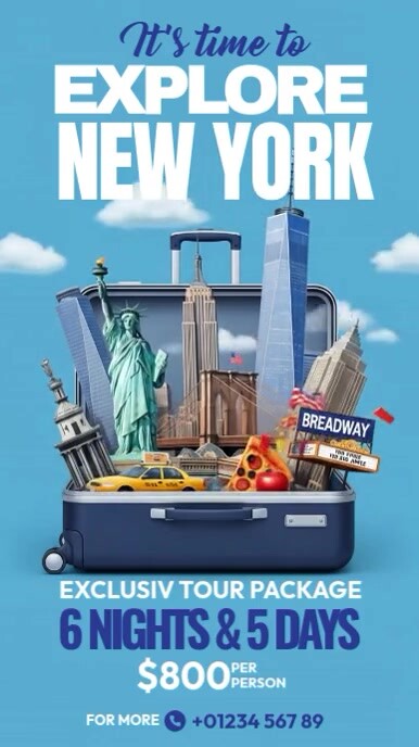 New York Holidays Travel Template - New York Holidays Travel Design Template 3758e95cd4255b3ff74eb51f3e546a78 Screen