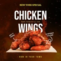 New York Special Buffalo Chicken Wings Instagram Post template