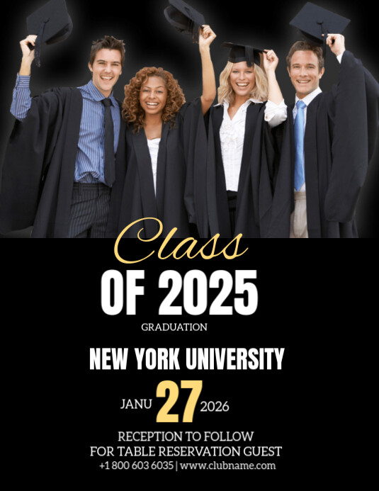 New York university Volantino (US Letter) template