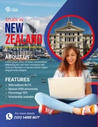 New Zealand Flyer template