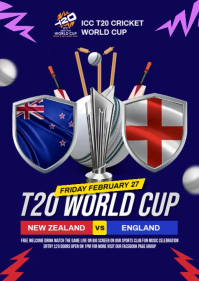 New Zealand vs England A6 template