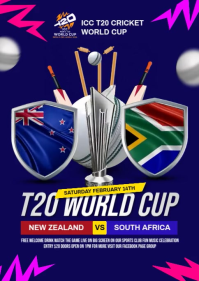 New Zealand vs South Africa A6 template