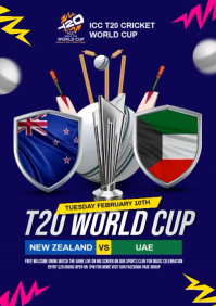 New Zealand vs UAE A5 template