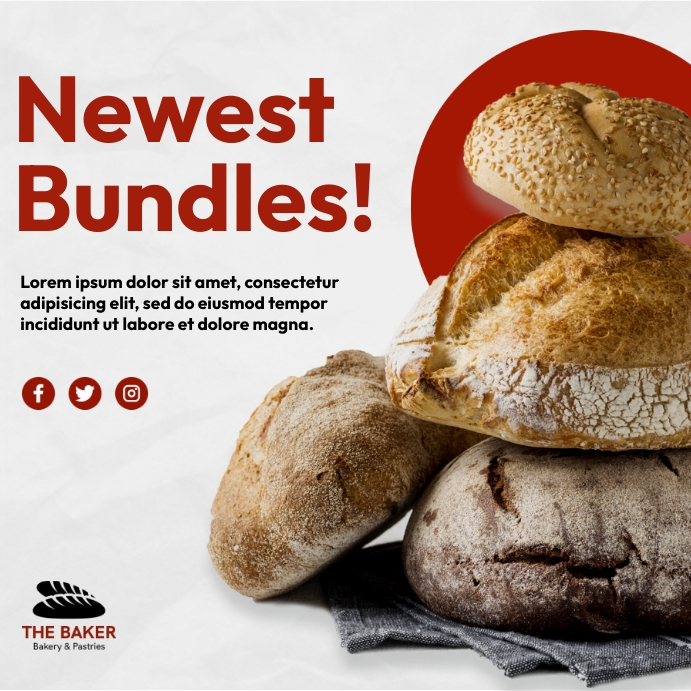 Newest Bundles Ads Instagram Post template