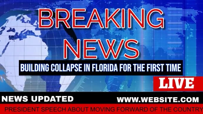 news broadcast video Template | PosterMyWall