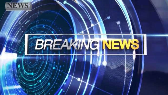 News Channel intro YouTube Thumbnail template