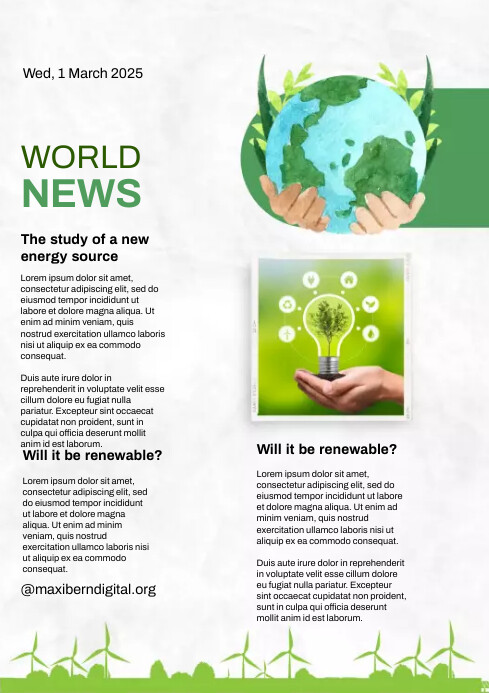 Newspaper Flyer Example Plantilla de News Flyer Template | PosterMyWall