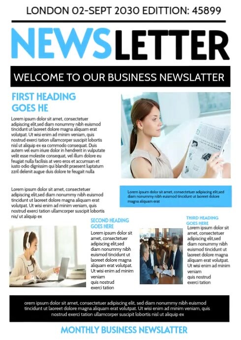 Good News Lettering Plantilla de News letter | PosterMyWall