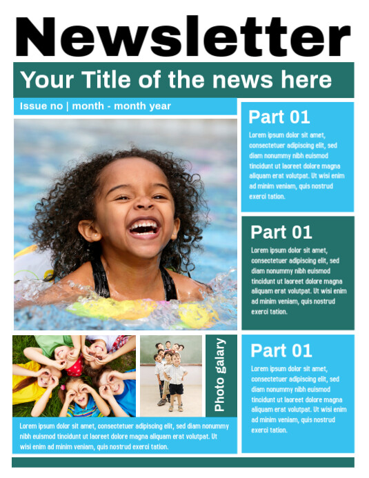 News Letter Template Ulotka (US Letter)