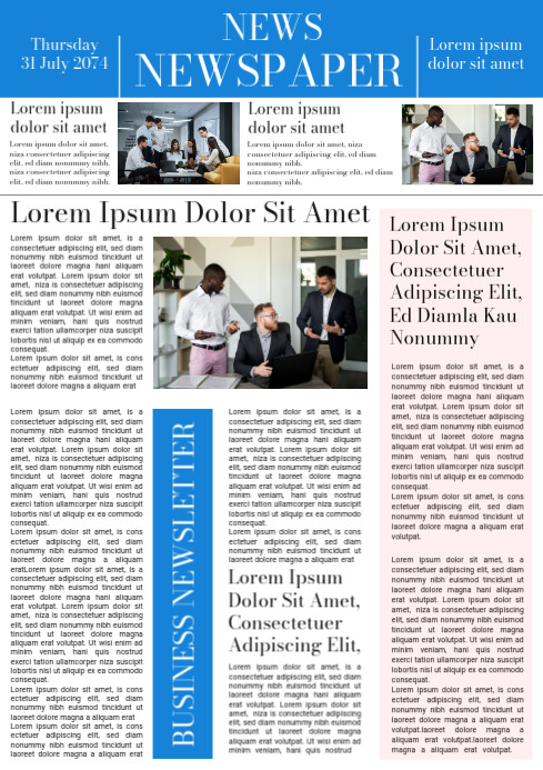 Layout News Paper Example News Paper Template | PosterMyWall