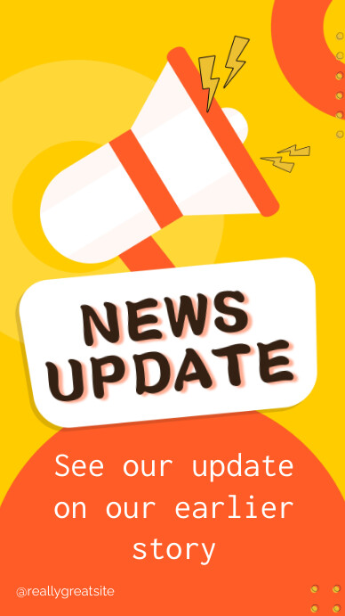 Updates Printable News Update Template | PosterMyWall
