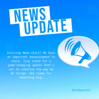Updates Printable News Update Template | PosterMyWall
