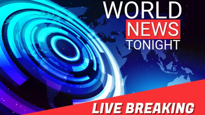 News Broadcast Digital Display Template | PosterMyWall