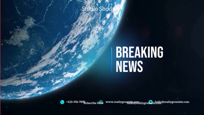 News Video Breaking News Video Template | PosterMyWall