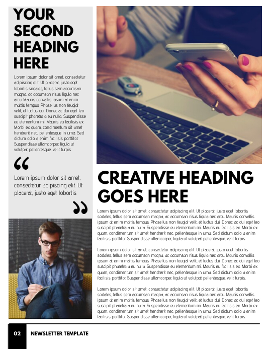 Newsletter Template - Page 2 | PosterMyWall