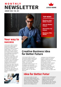 Poster Project Newsletter Newsletter Poster Template | PosterMyWall