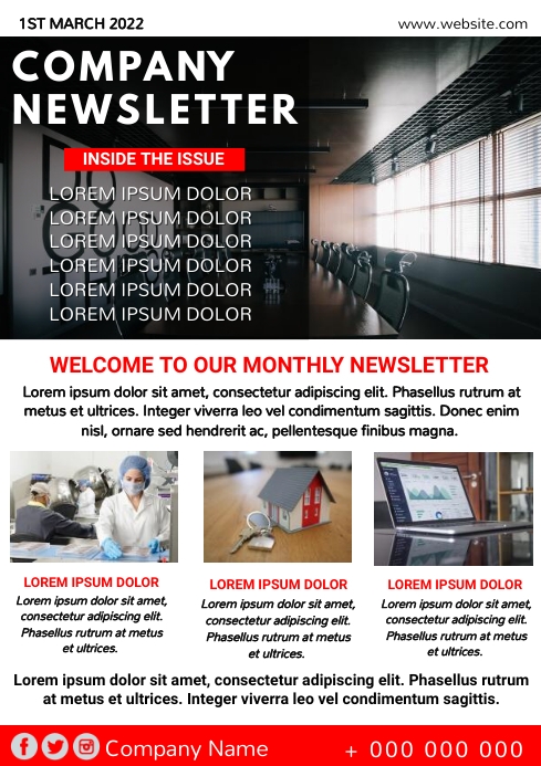 Newsletter A4 template