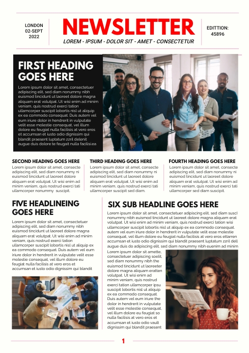 Newsletter Template Customization Newsletter Template | PosterMyWall
