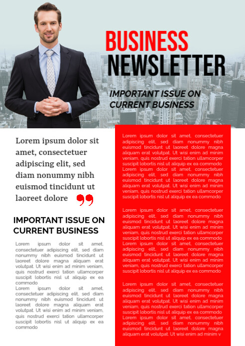 Newsletter Poster Examples Copy of Newsletter | PosterMyWall