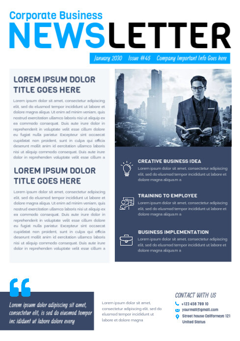 Newsletter Template Customization NewsLetter Template | PosterMyWall
