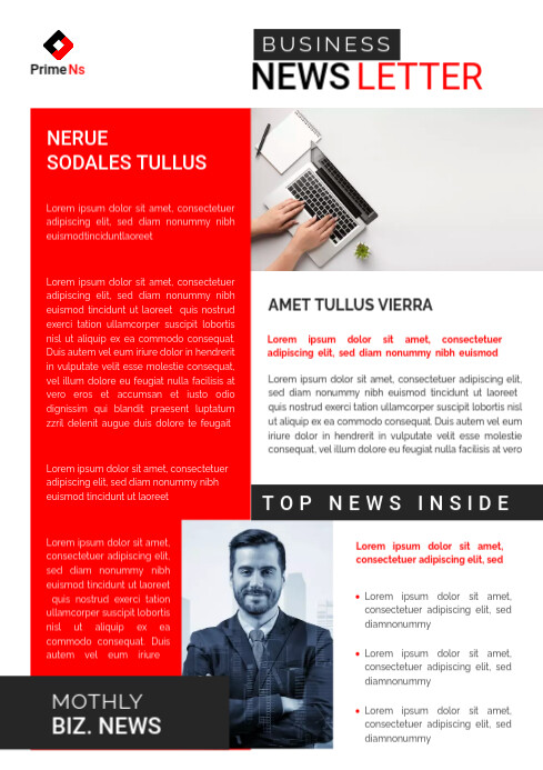 Newsletter Template Customization Newsletter Template | PosterMyWall