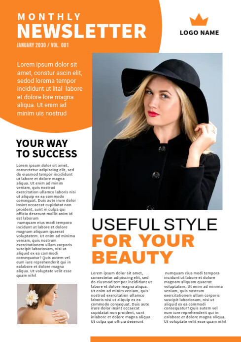 Newsletter Design Template | PosterMyWall