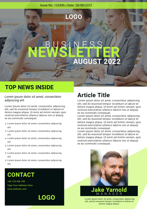 Newsletter Sample For Events Newsletter Template | PosterMyWall