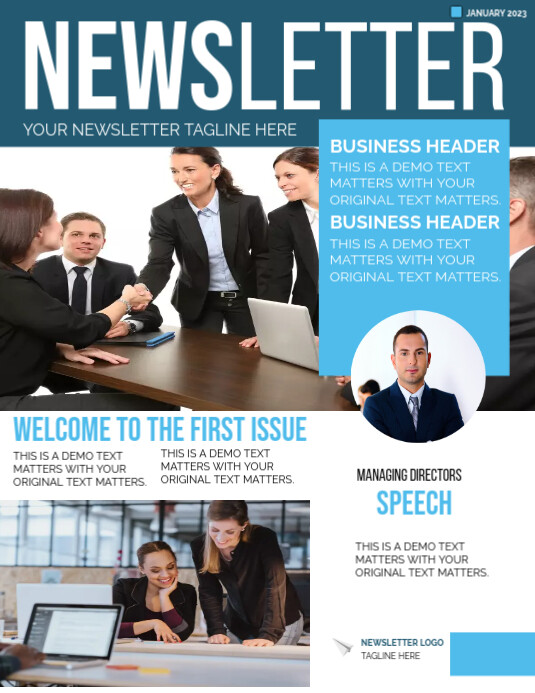 Newsletter Poster Examples Copy of Newsletter | PosterMyWall