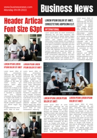 Newsletter A3 template