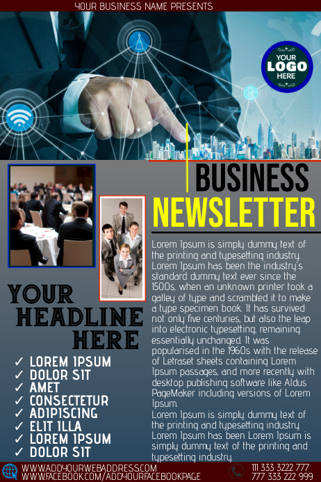 Newsletter Examples Visual Poster NEWSLETTER Template | PosterMyWall