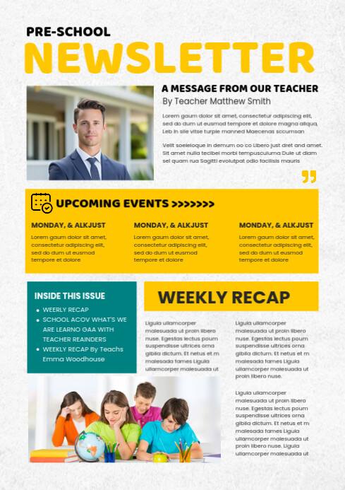 Poster Project Newsletter Newsletter Template | PosterMyWall