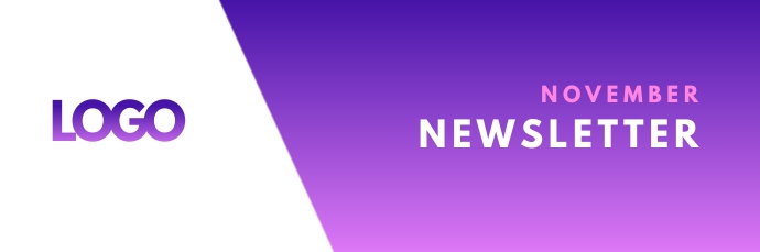Newsletter E-Mail Header Banner Gradient Template | PosterMyWall