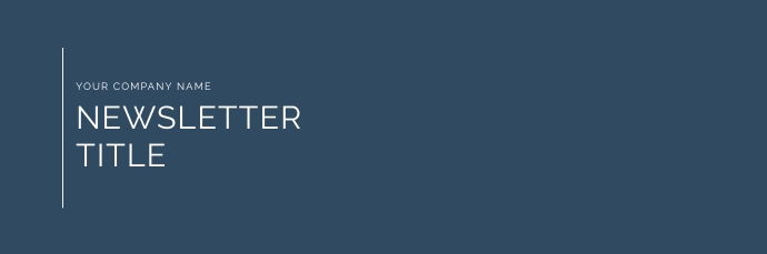 Newsletter E-Mail Header Banner Simple Template | PosterMyWall