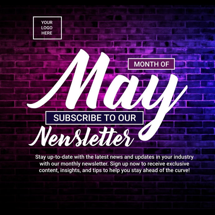 Newsletter E-Mail Header Instagram Post template