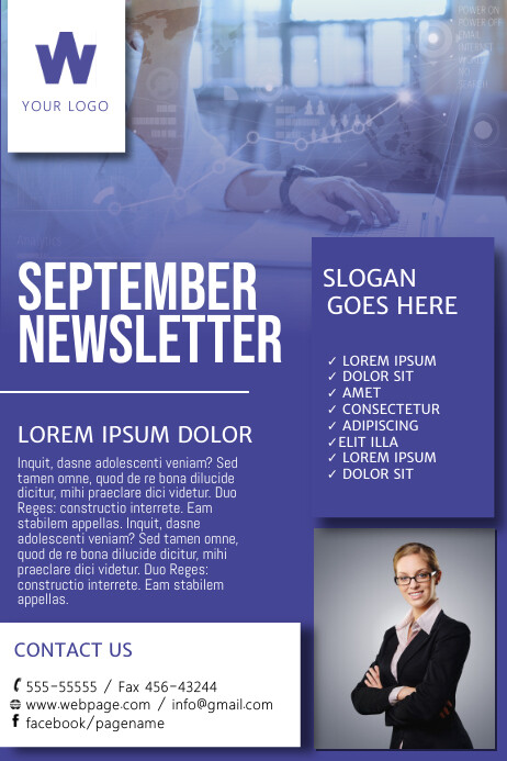 Newsletter Flyer.pdf Newsletter Flyer Design Template | PosterMyWall