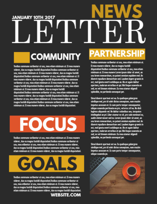 Newsletter Flyer.pdf Newsletter Template | PosterMyWall