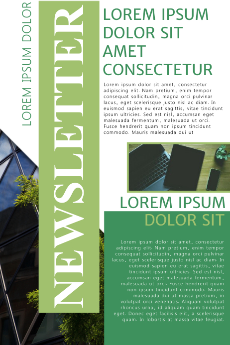 Newsletter Poster Examples Newsletter Template | PosterMyWall