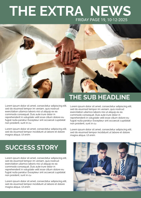 Newsletter Flyer.pdf Plantilla de Newsletter Flyer Template | PosterMyWall